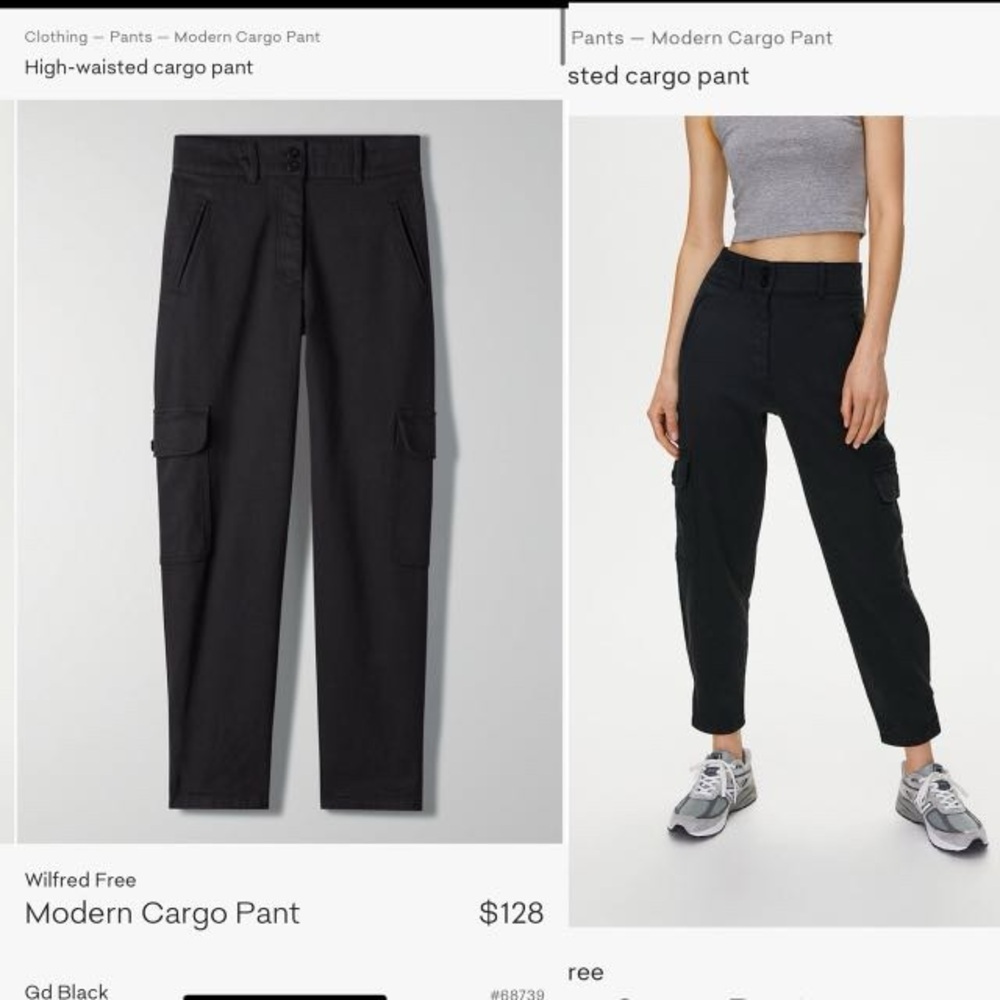 Aritzia Wilfred modern cargo pant